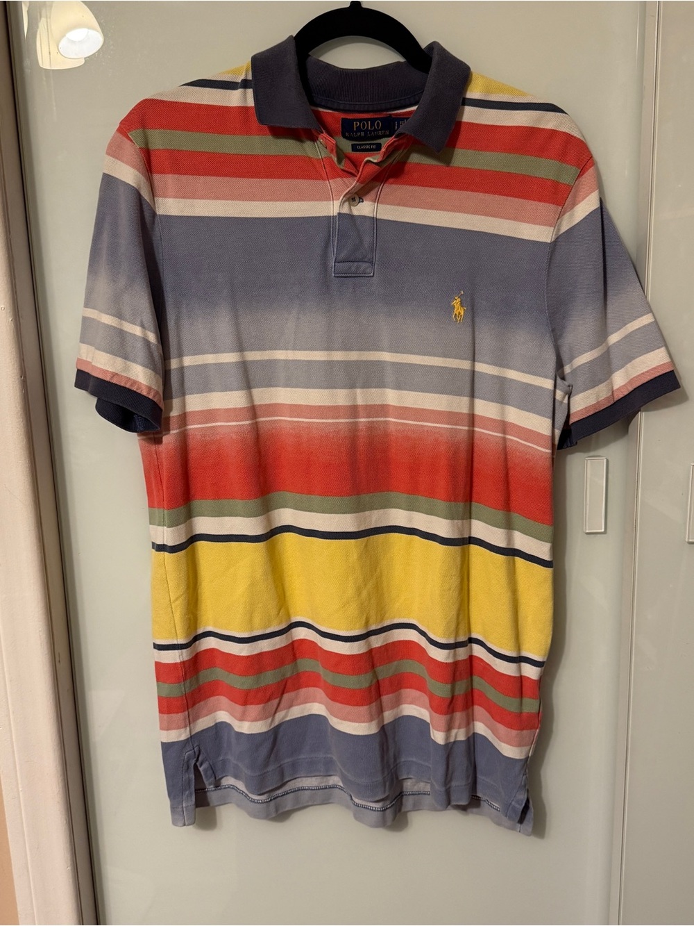Polo by Ralph Lauren Men's Multi-Stripe Polo - Yellow, Red, Blue, Green
